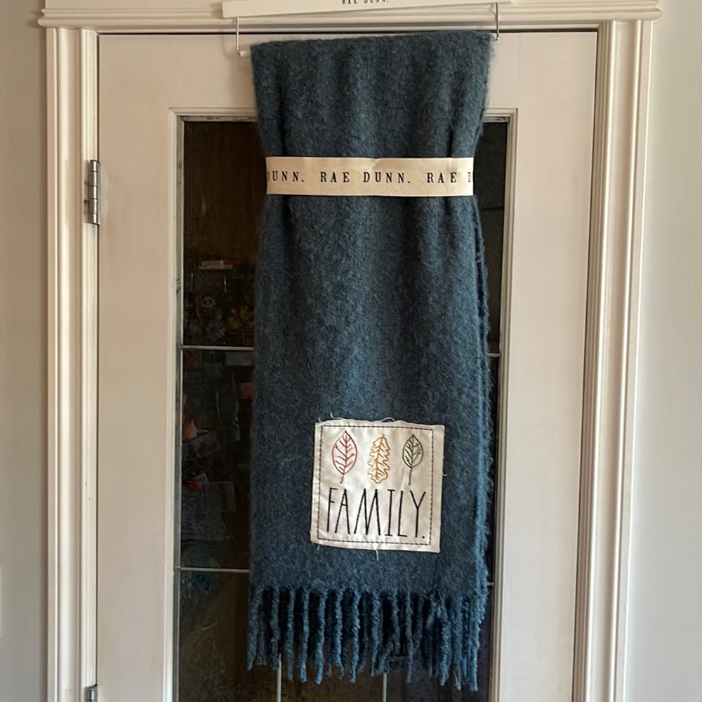 Rae Dunn - FAMILY - faux mohair throw